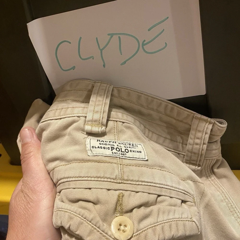 Vintage Ralph Lauren Polo Y2K Cargo Baggy Khaki Mens Size 40 VGC‎